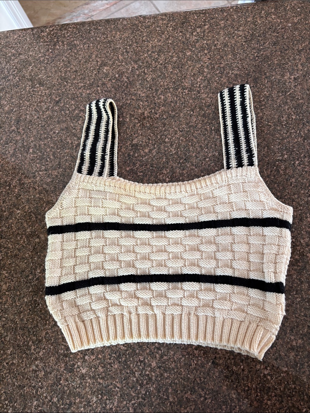 Rachel Comey Ladies Fennel Cotton Cream Knit Black Stripes-S